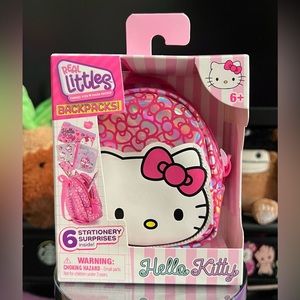 Real Littles Hello Kitty Holographic Pink Mini Backpack